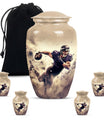 10-inch classic football urn for ashes, 