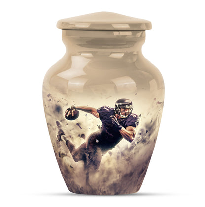10-inch classic football urn for ashes, 