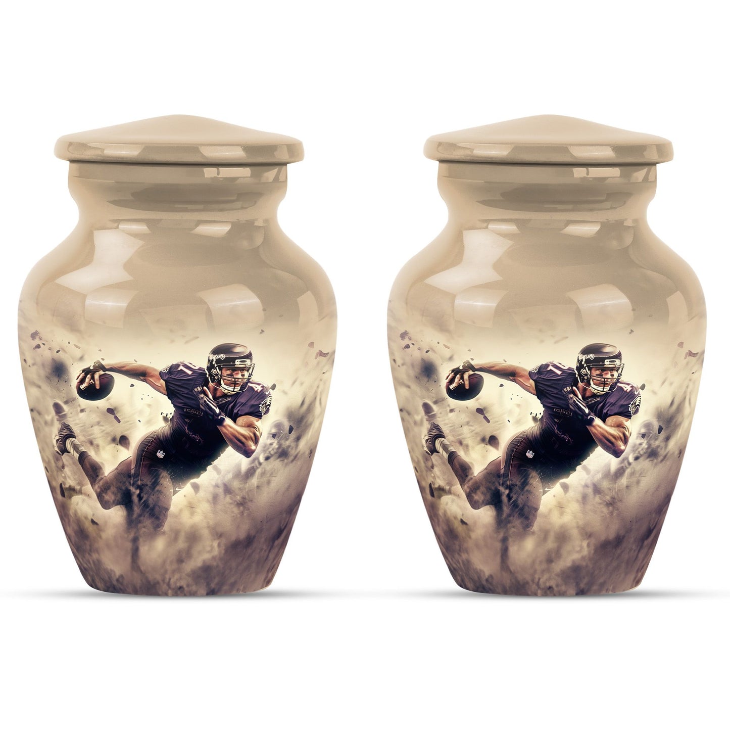 10-inch classic football urn for ashes, 