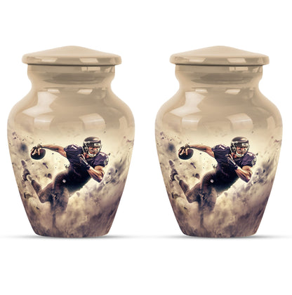 10-inch classic football urn for ashes, 