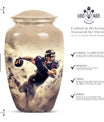 10-inch classic football urn for ashes, 