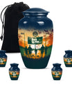 football urn cremation ashes