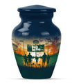 football urn cremation ashes
