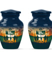 football urn cremation ashes