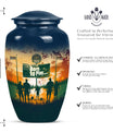 football urn cremation ashes