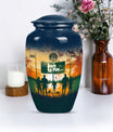 football urn cremation ashes