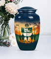 football urn cremation ashes