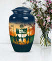 football urn cremation ashes