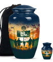 football urn cremation ashes