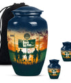 football urn cremation ashes