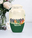 Classic 10-inch football urn for burial ashes.