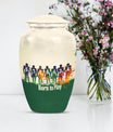 Classic 10-inch football urn for burial ashes.