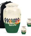 Classic 10-inch football urn for burial ashes.