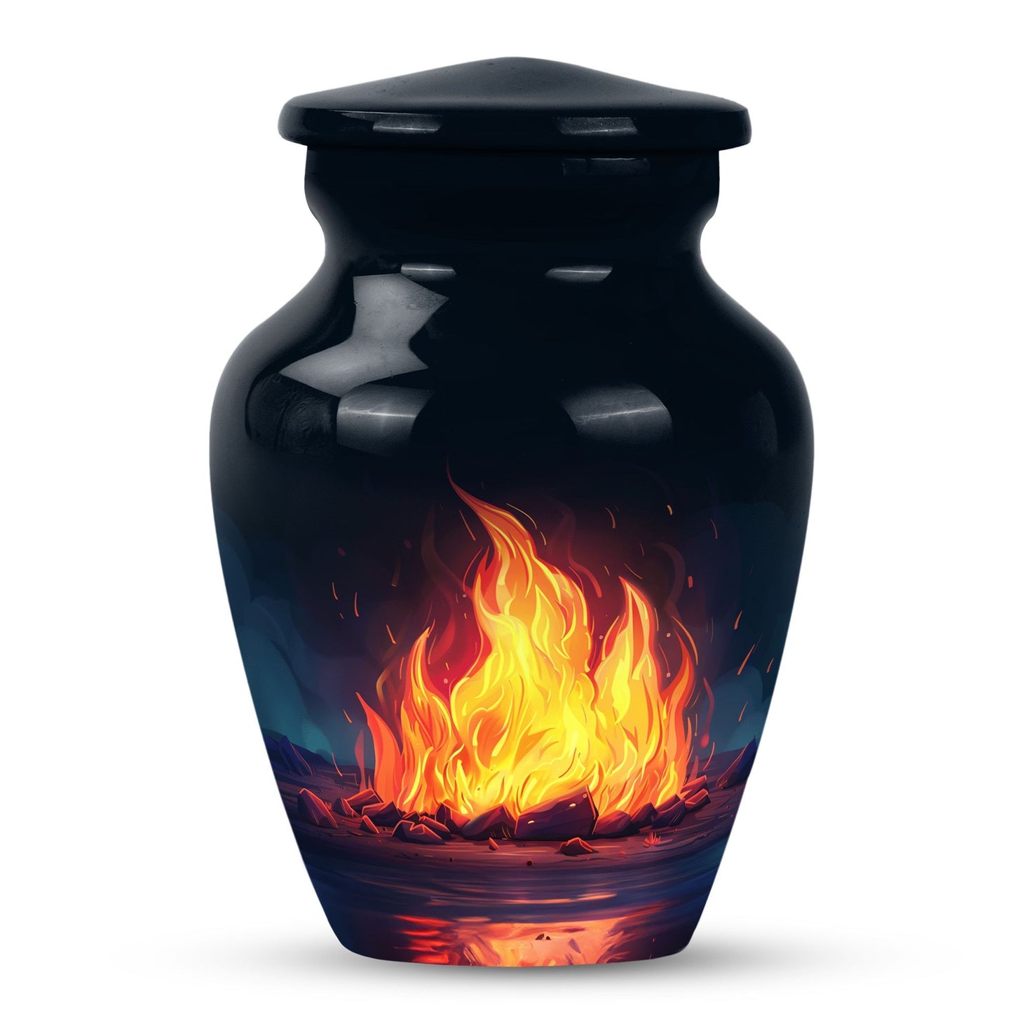 10-inch bornfire urn.