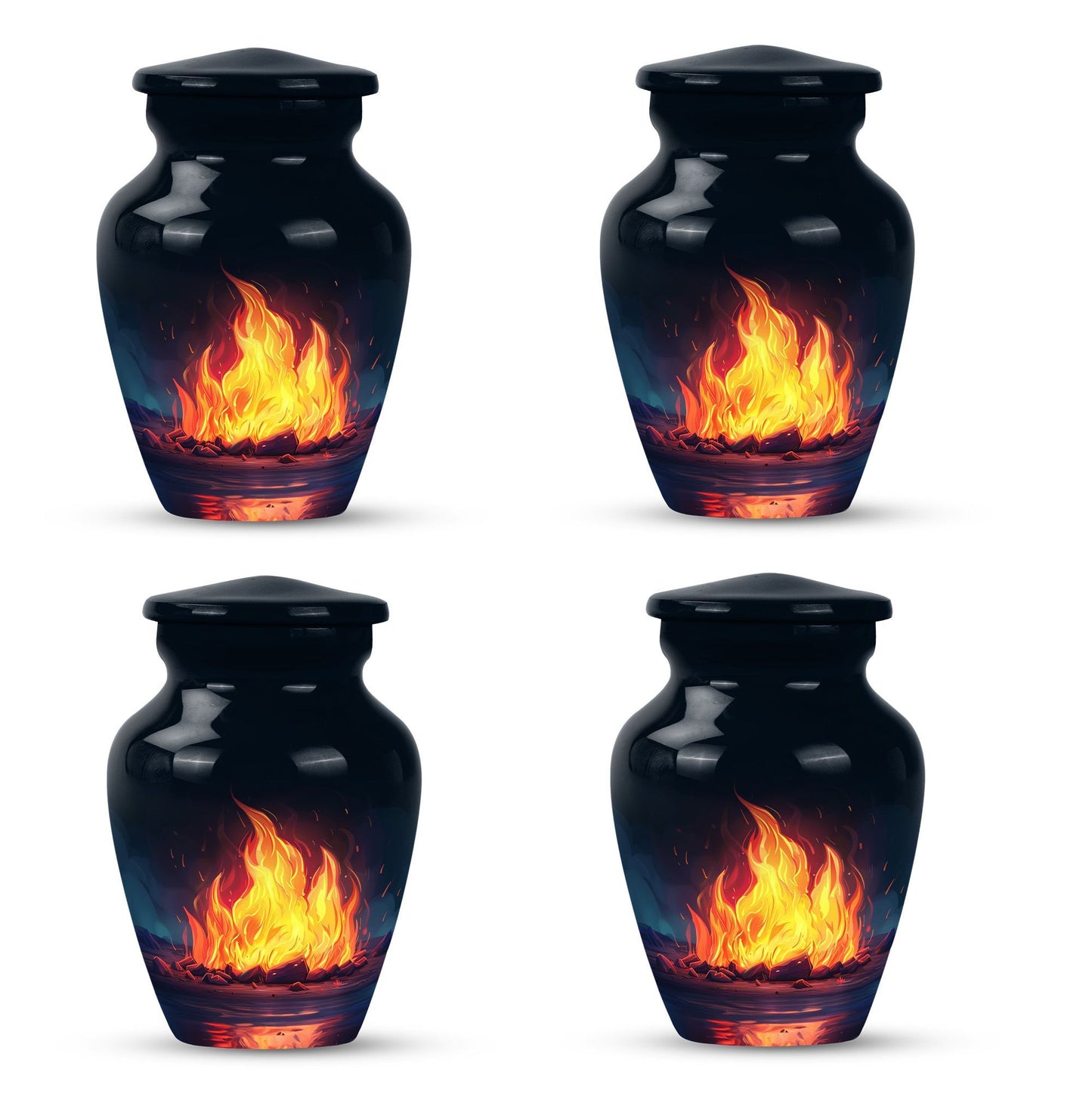 10-inch bornfire urn.