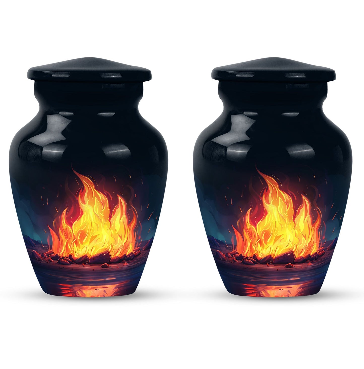 10-inch bornfire urn.