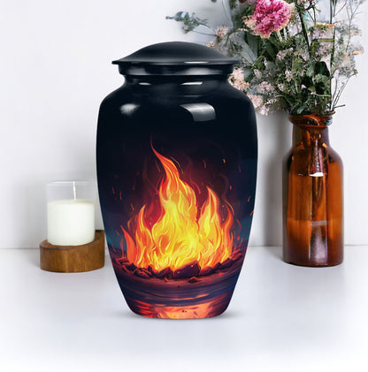 10-inch bornfire urn.