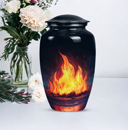 10-inch bornfire urn.