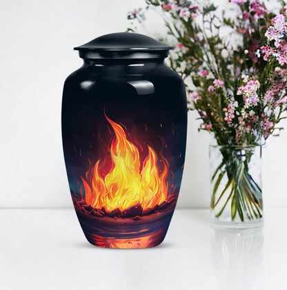 10-inch bornfire urn.