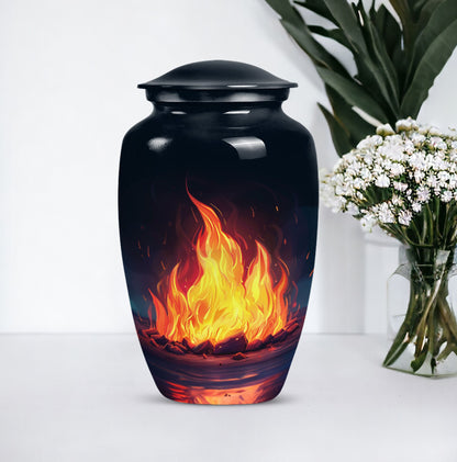 10-inch bornfire urn.