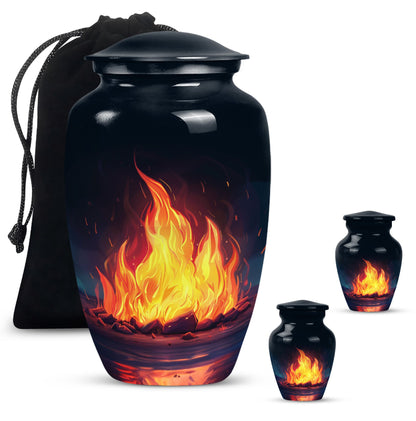 10-inch bornfire urn.