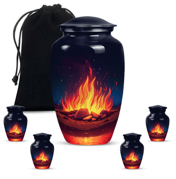 Large Urn with 4 Small Urn