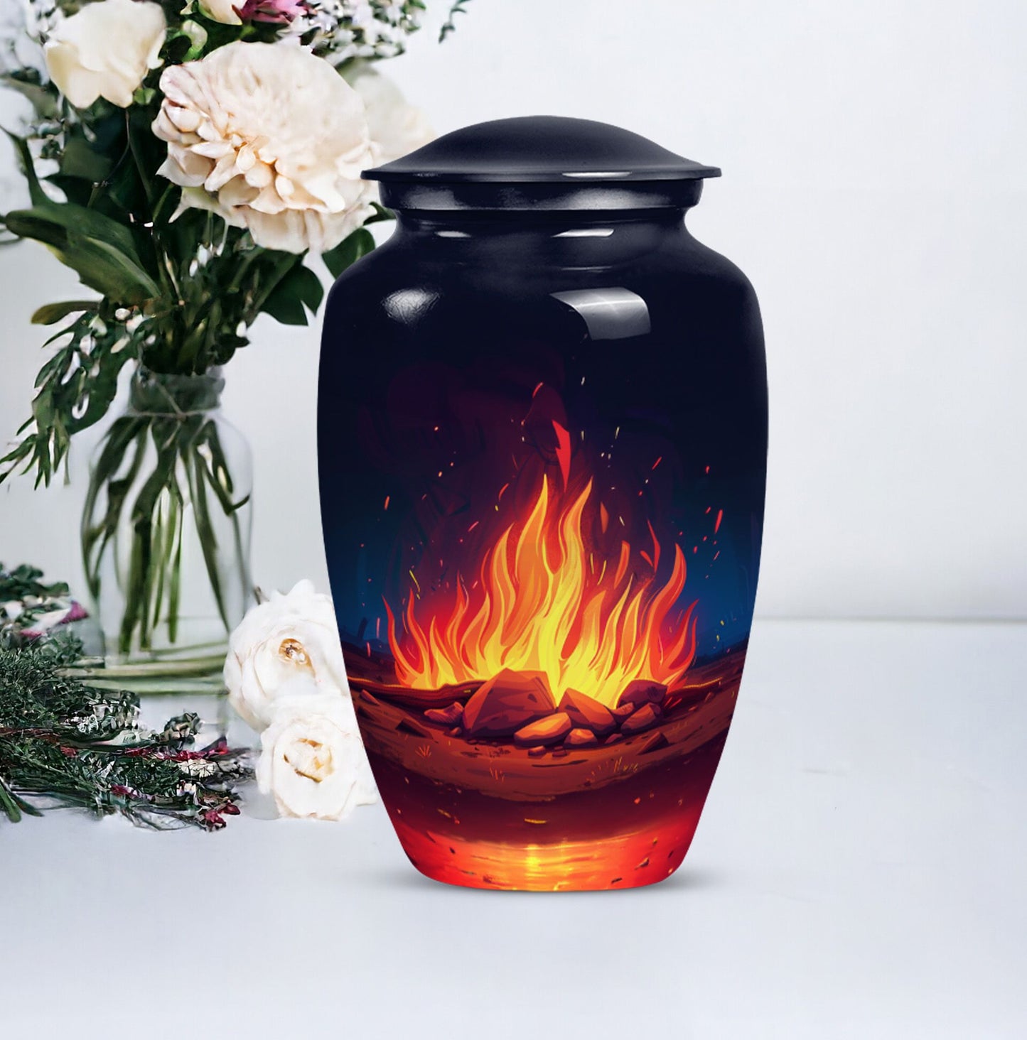Classic large bornfire cremation urn