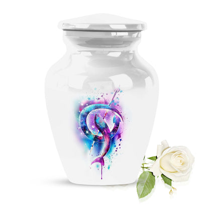 Classic 10-inch fish urn crafted from aluminium