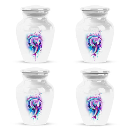 Classic 10-inch fish urn crafted from aluminium