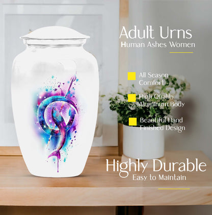 Classic 10-inch fish urn crafted from aluminium