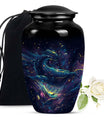 Classic 10-inch abstract fish urn, 