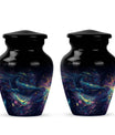 Classic 10-inch abstract fish urn, 