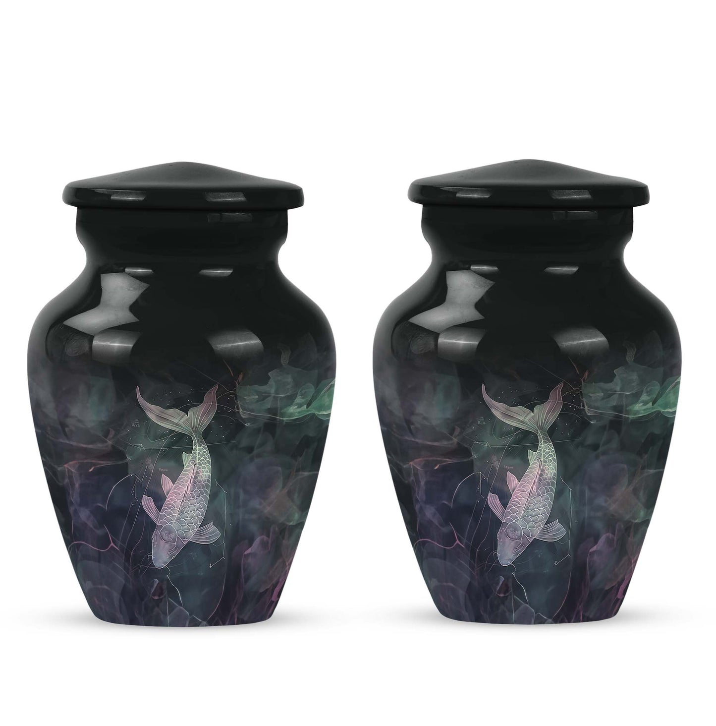 fish urn, personalized cremation urn
