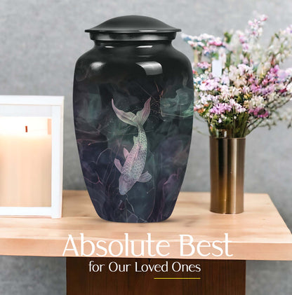 fish urn, personalized cremation urn