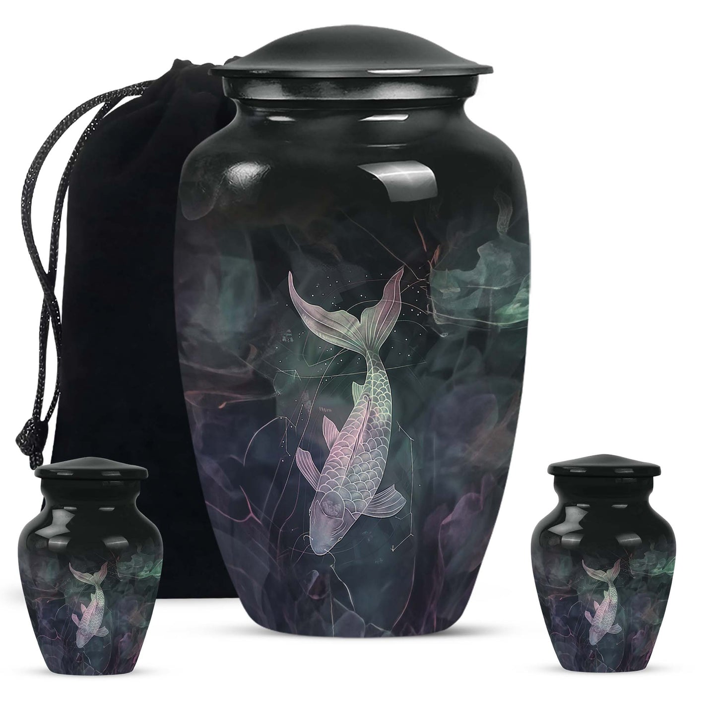 fish urn, personalized cremation urn