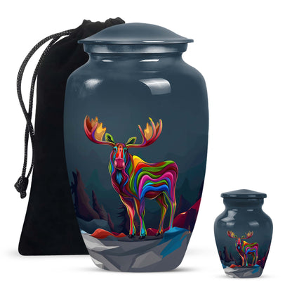 moose walking urn for ashes.