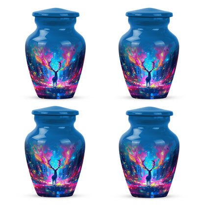 10-inch classic urn, abstract moose design,