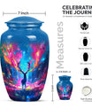 10-inch classic urn, abstract moose design,