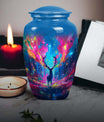 10-inch classic urn, abstract moose design,