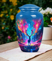 10-inch classic urn, abstract moose design,