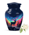 moose walking design urn for adult ashes