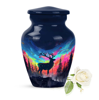 moose walking design urn for adult ashes