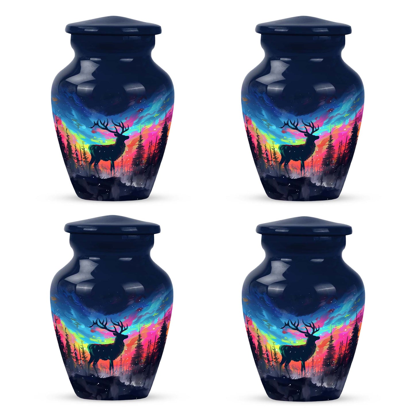 moose walking design urn for adult ashes