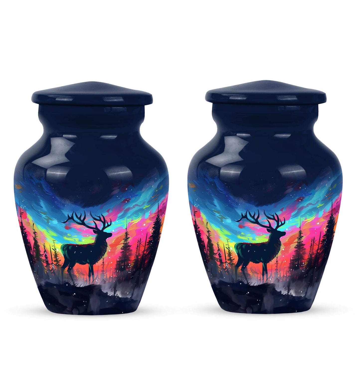 moose walking design urn for adult ashes