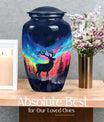 moose walking design urn for adult ashes