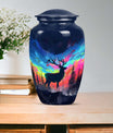 moose walking design urn for adult ashes