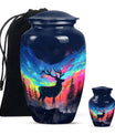 moose walking design urn for adult ashes