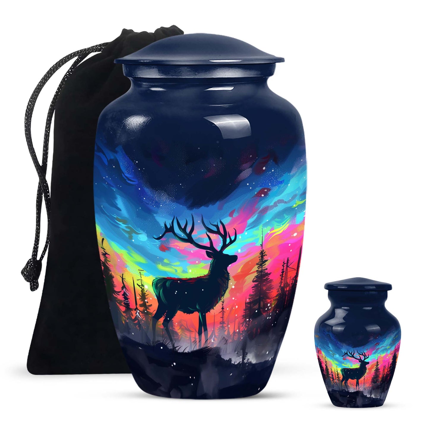 moose walking design urn for adult ashes