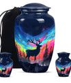 moose walking design urn for adult ashes