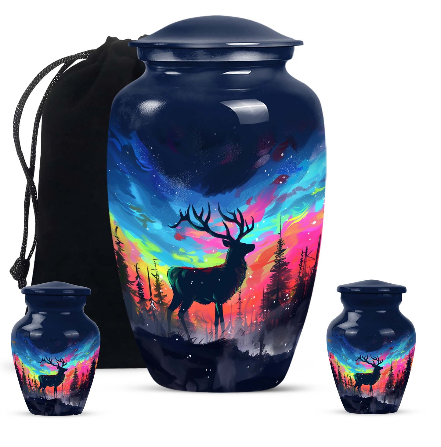 moose walking design urn for adult ashes